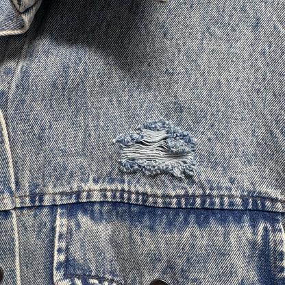 Hand-Painted Jean Jacket:  GAMEDAY! | Perfect for LSU & Saints Fans | Oversized Long Denim