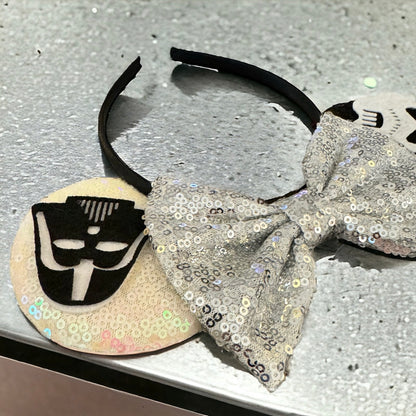 Star Wars Inspired Sequin Mouse Ears Headband, Darth Vader, Stormtrooper, NEW