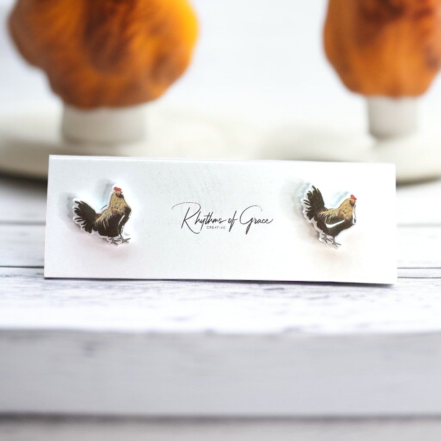 Cluck-tastic Chicken Stud Earrings – Three Charming Styles!