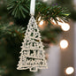 Illuminate Christmas Spirit: Handmade Laser Cut Jesus Story Tree Ornament! Sparkly Glitter Gold Holiday Gift