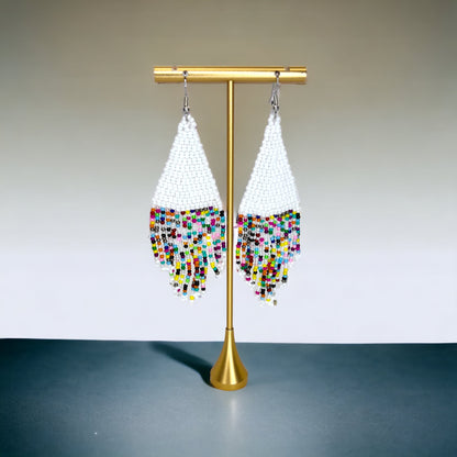 Whimsical Boho Beaded Earrings – Dazzle in Style! 🌟 - Rhythms of Grace Creative