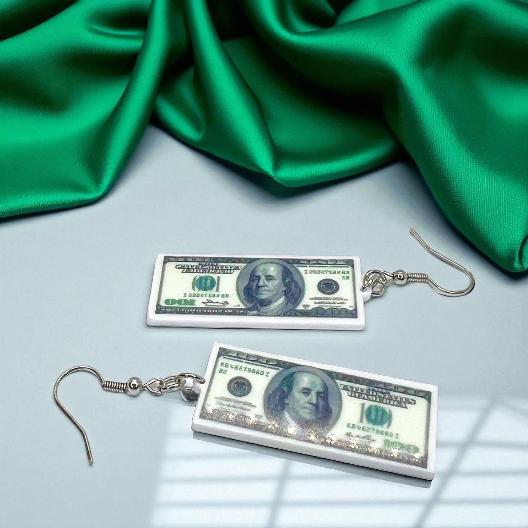 Benjamin Earrings: Flaunt Your Financial Flair! 💵 - Rhythms of Grace Creative