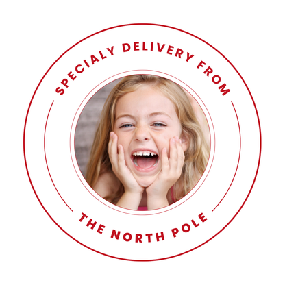 Personalized Santa Gift Tags – Custom North Pole Express Labels, Waterproof Christmas Stickers, Santa’s Workshop & Holiday Name Tags