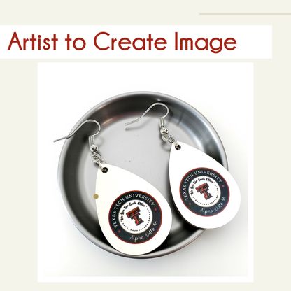 Your Style, Your Design: Custom Sublimation Earrings!