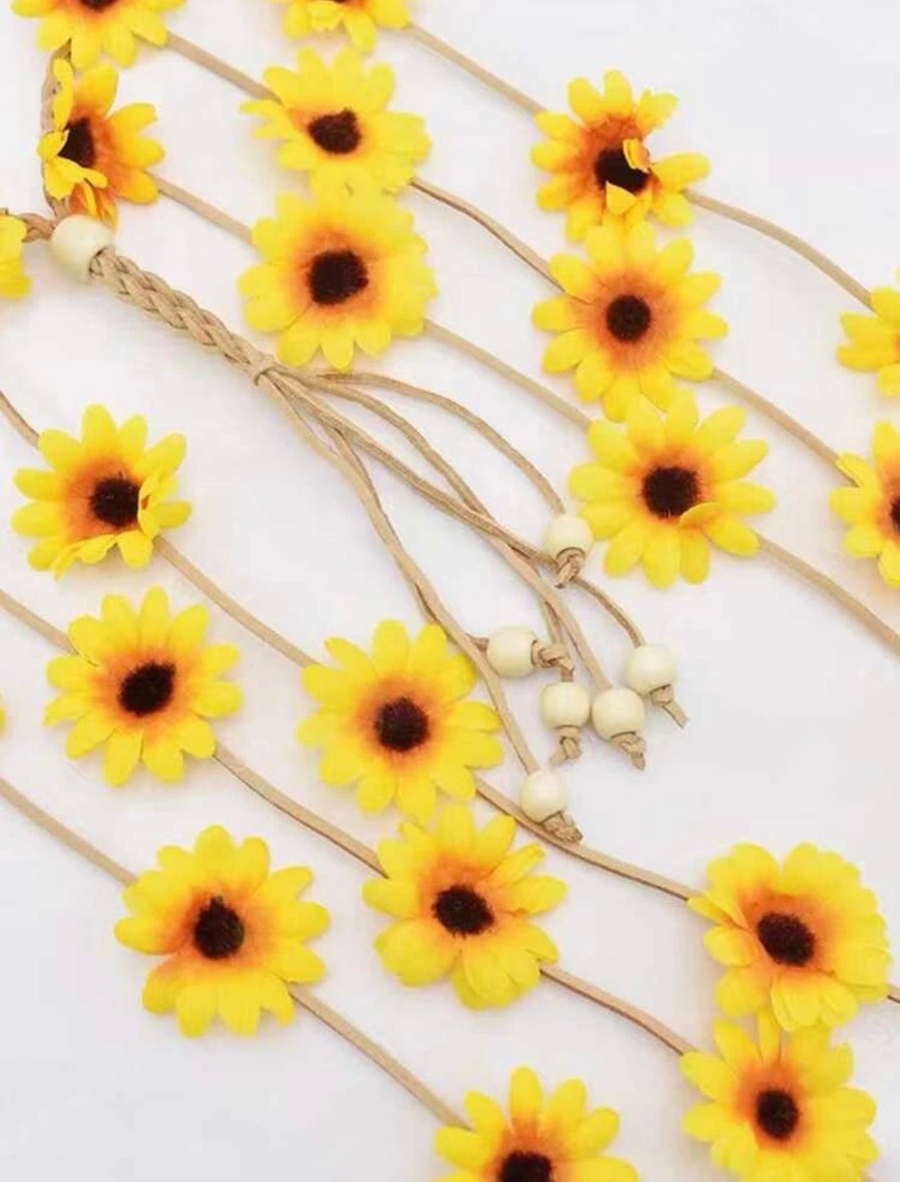 Flower Child Headband - Floral Headpiece, Flower Headband, Flower Headpiece, Sunflower Headpiece - Rhythms of Grace Creative