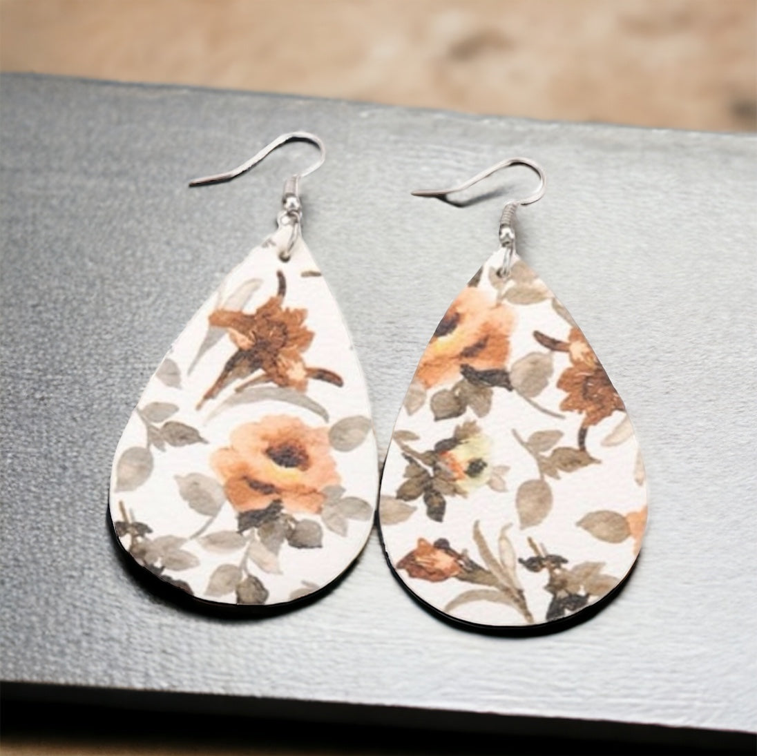 Bloom Into Style: Delicate Floral Teardrop Earrings!