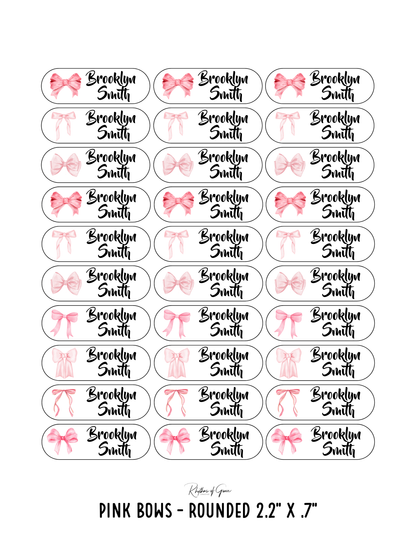Back to School Personalized Character Labels – Waterproof & Customizable!