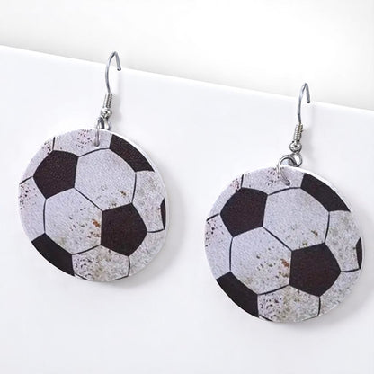 Kick It Up a Notch: Soccer Dangle Earrings!