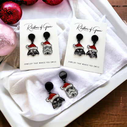 Unleash Your Holiday Force with Star Wars Christmas Earrings!