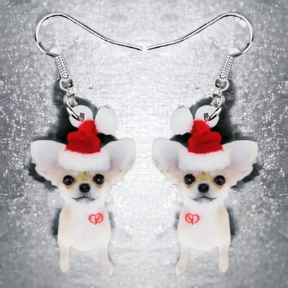 Chihuahua Earrings - Dog Earrings, Chi Mom, Dog Jewelry, Dog Mom, Chihuahua Jewelry, Dog Accessories, Puppy Earrings, Chihuahua Accessories - Rhythms of Grace Creative
