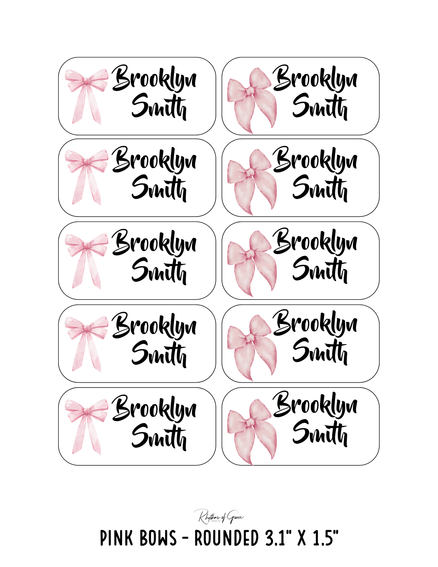 Back to School Personalized Character Labels – Waterproof & Customizable!