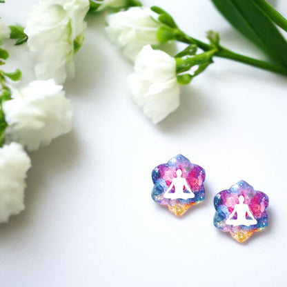 Zen Vibes Only: Yoga Stud Earrings for the Yogi in You!