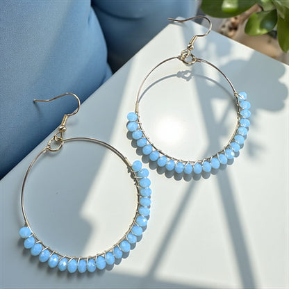 Boho Breeze Beaded Earrings – Soft Hues, Big Style!