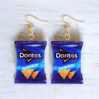 Snack Attack: Grab Your Chip Bag Earrings - Choose from Tasty Designs!