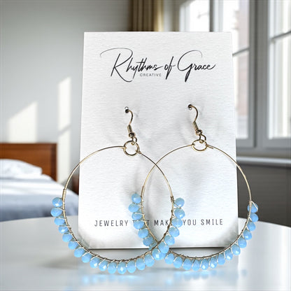 Boho Breeze Beaded Earrings – Soft Hues, Big Style!