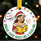Smut Book Club Christmas Ornament – Cheeky Romance Reader Gift | 5 Styles + Personalization