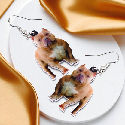 Paw-sitively Adorable Pit Bull Earrings for Dog Moms!