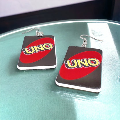 UNO-Forgettable Fun: Colorful Card Earrings That Deal Style! - Rhythms of Grace Creative