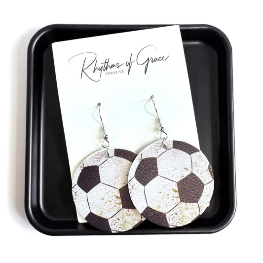 Kick It Up a Notch: Soccer Dangle Earrings!