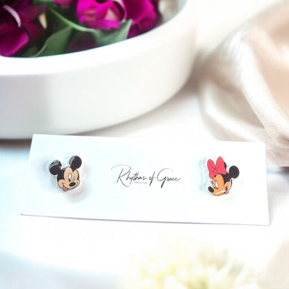 Enchanting Mouse Ears Stud Earrings – Add Some Magic to Your Day!