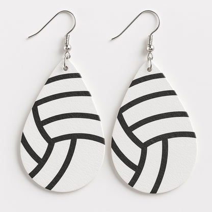 Spike Your Style: Volleyball Dangle Earrings! 🏐