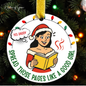 Smut Book Club Christmas Ornament – Cheeky Romance Reader Gift | 5 Styles + Personalization