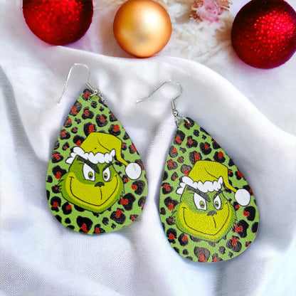 Mean One Dangle Earrings: Get Your Grinch On This Christmas!