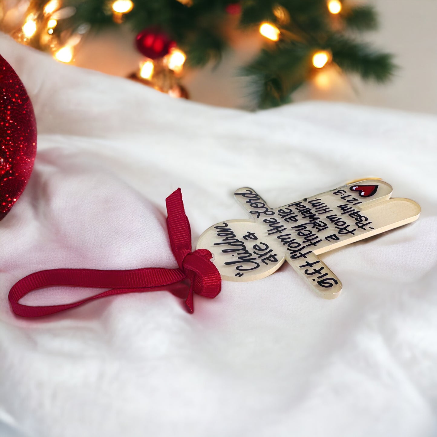 Handmade Child Christmas Ornament - A Cherished Personality Keepsake!