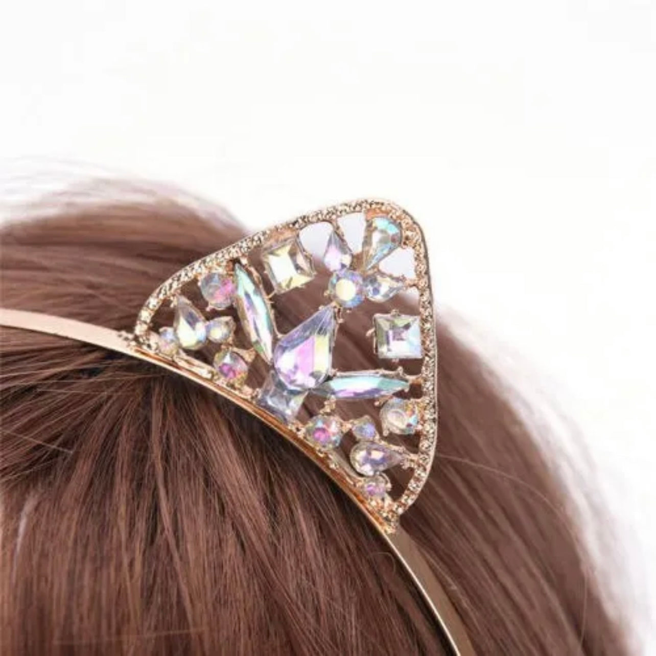 Rhinestone Cat Eats Headband - Rhinestone Headband, Rhinestone Headpiece, Cat Headpiece, Bachelorette Party, Bridal Shower - Rhythms of Grace Creative