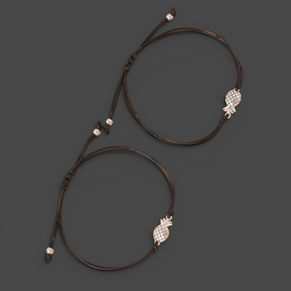 Pineapple Wish Bracelet (Set of 2) - Friendship Magic Awaits! 🍍
