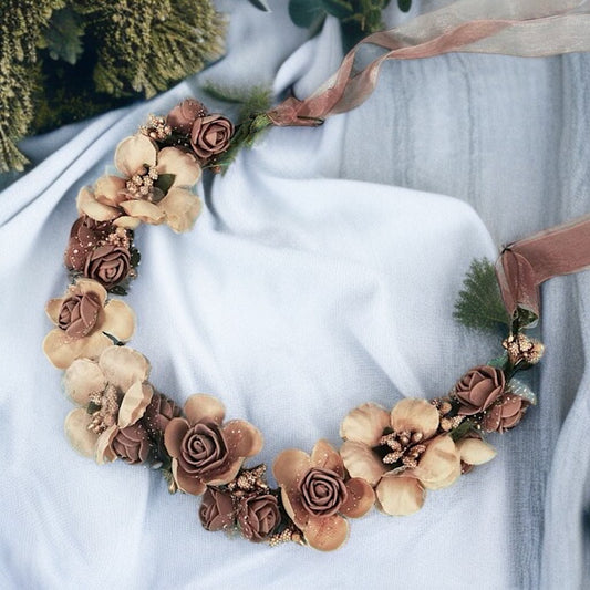 Boho Chic Flower Headband - A Touch of Natural Elegance! 🌼 - Rhythms of Grace Creative