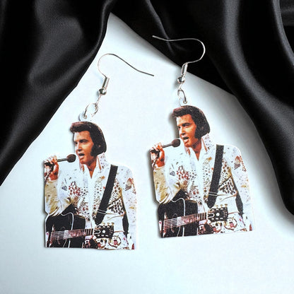 Rock Your Style: Elvis Presley Dangle Earrings - 12 Iconic Designs! 🎸