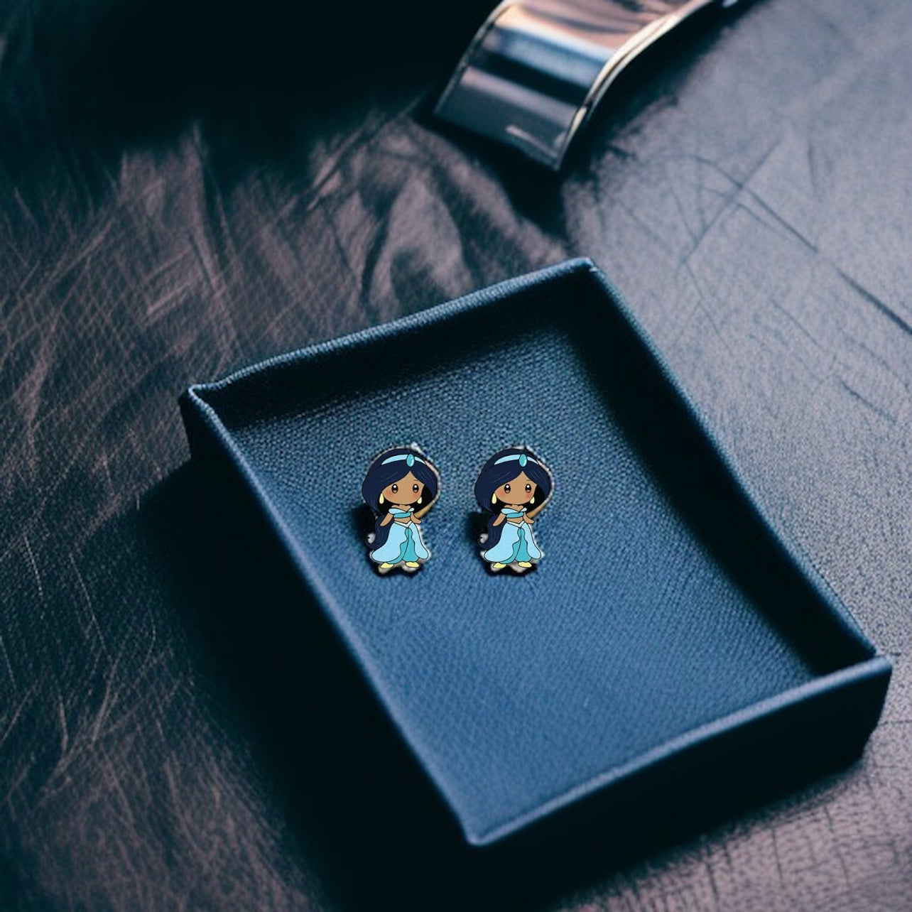 Enchanting Cartoon Princess Stud Earrings - Sparkle Like Royalty! 👑