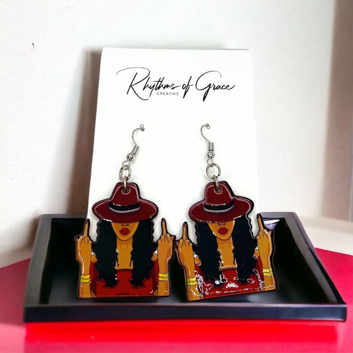 Sassy Queen Earrings - Unleash Your Inner Goddess! 🌟 - Rhythms of Grace Creative