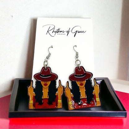 Sassy Queen Earrings - Unleash Your Inner Goddess! 🌟 - Rhythms of Grace Creative