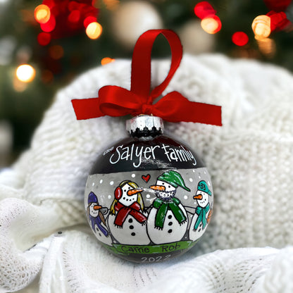 Snow Much Fun: Custom Family Ornament – Personalized Snow Family Keepsake!