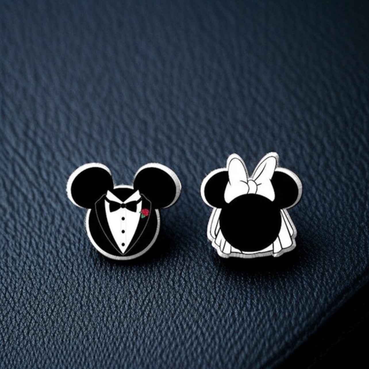 Celebrate Your Love with Our Wedding Mouse Ear Studs!💍