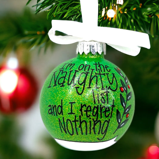 Naughty & Nice? I Choose Naughty! 🎄 Personalized Ornament for the Bold!