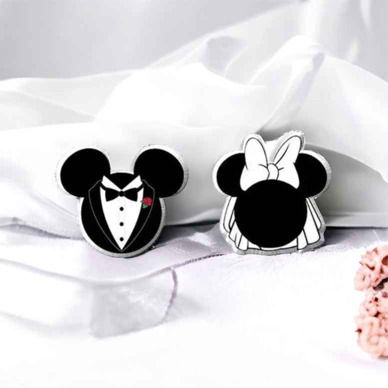 Celebrate Your Love with Our Wedding Mouse Ear Studs!💍
