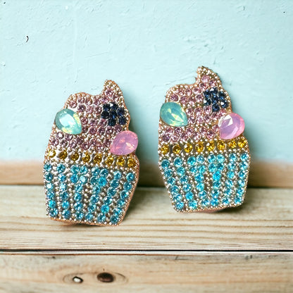 Sweet Treats for Your Ears: Sparkling Cupcake Earrings!