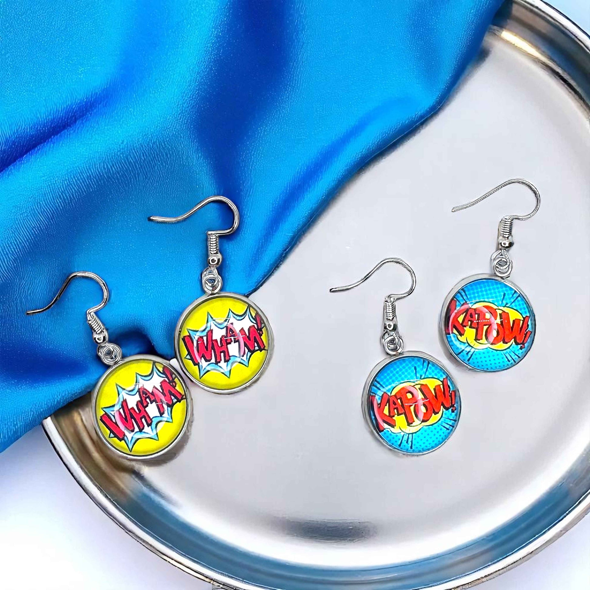 Superhero Sparkle: Dangle Earrings for Everyday Adventure!