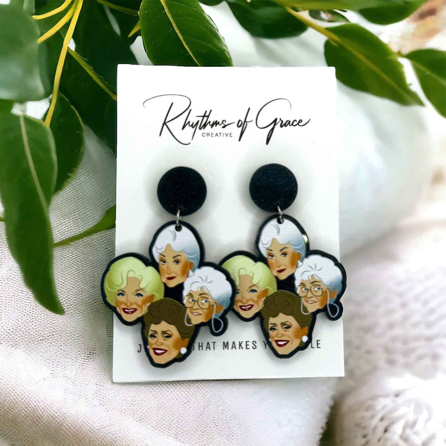 Stay Golden – Golden Girls Earrings for Fierce, Fabulous Fans 🌴
