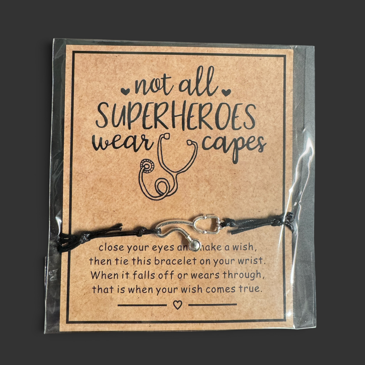 Stethoscope & Strength – Nurse Wish Bracelet for RN, LPN, & Heroes in Scrubs