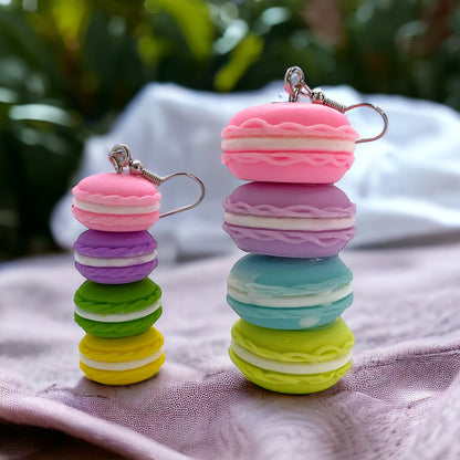Sweeten Your Style: Macaron Dangle Earrings for Whimsical Fashion!