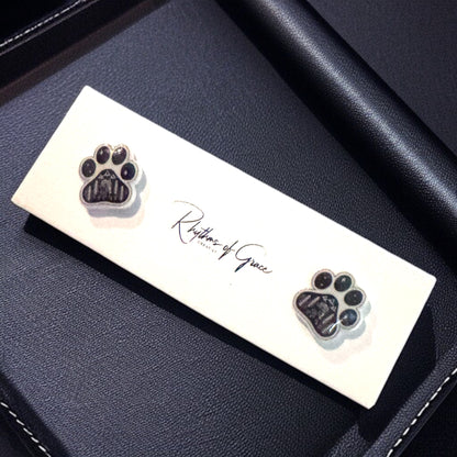 Vibrant Paw Print Studs – A Purr-fect Gift!