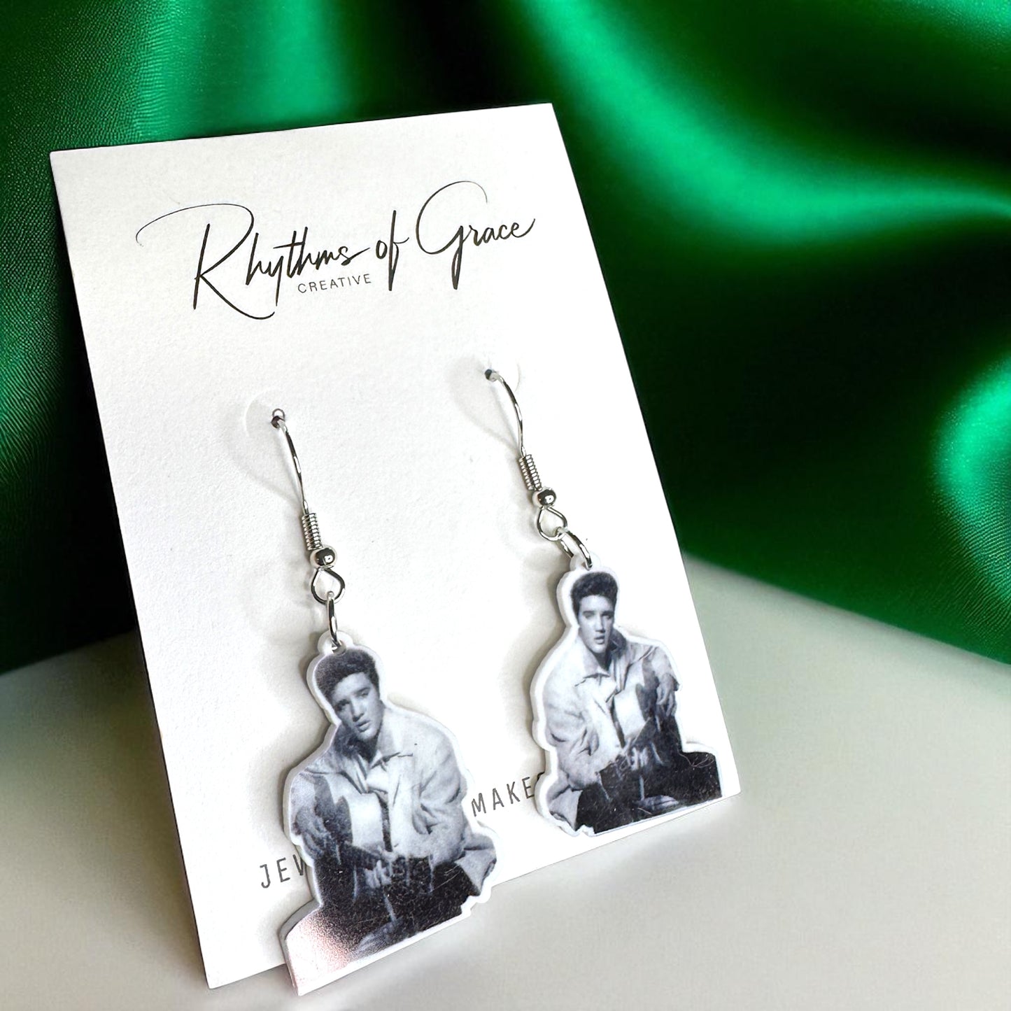 Rock Your Style: Elvis Presley Dangle Earrings - 12 Iconic Designs! 🎸