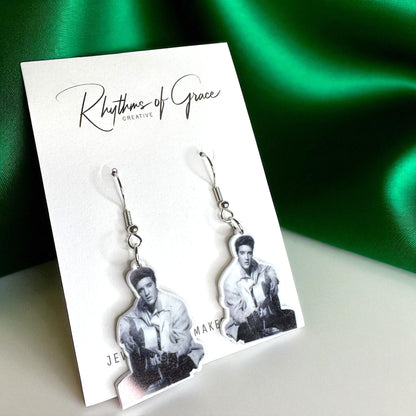 Rock Your Style: Elvis Presley Dangle Earrings - 12 Iconic Designs! 🎸