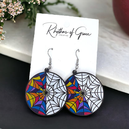 Spooktacular Wednesday Addams Dangle Earrings: Embrace Your Dark Side!