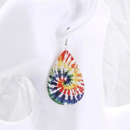Radiant Rainbow Tie Dye Earrings – Celebrate with Color!