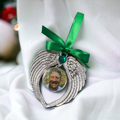Heavenly Angel Wings Memorial Ornament – Custom Keepsake for Cherished Memories